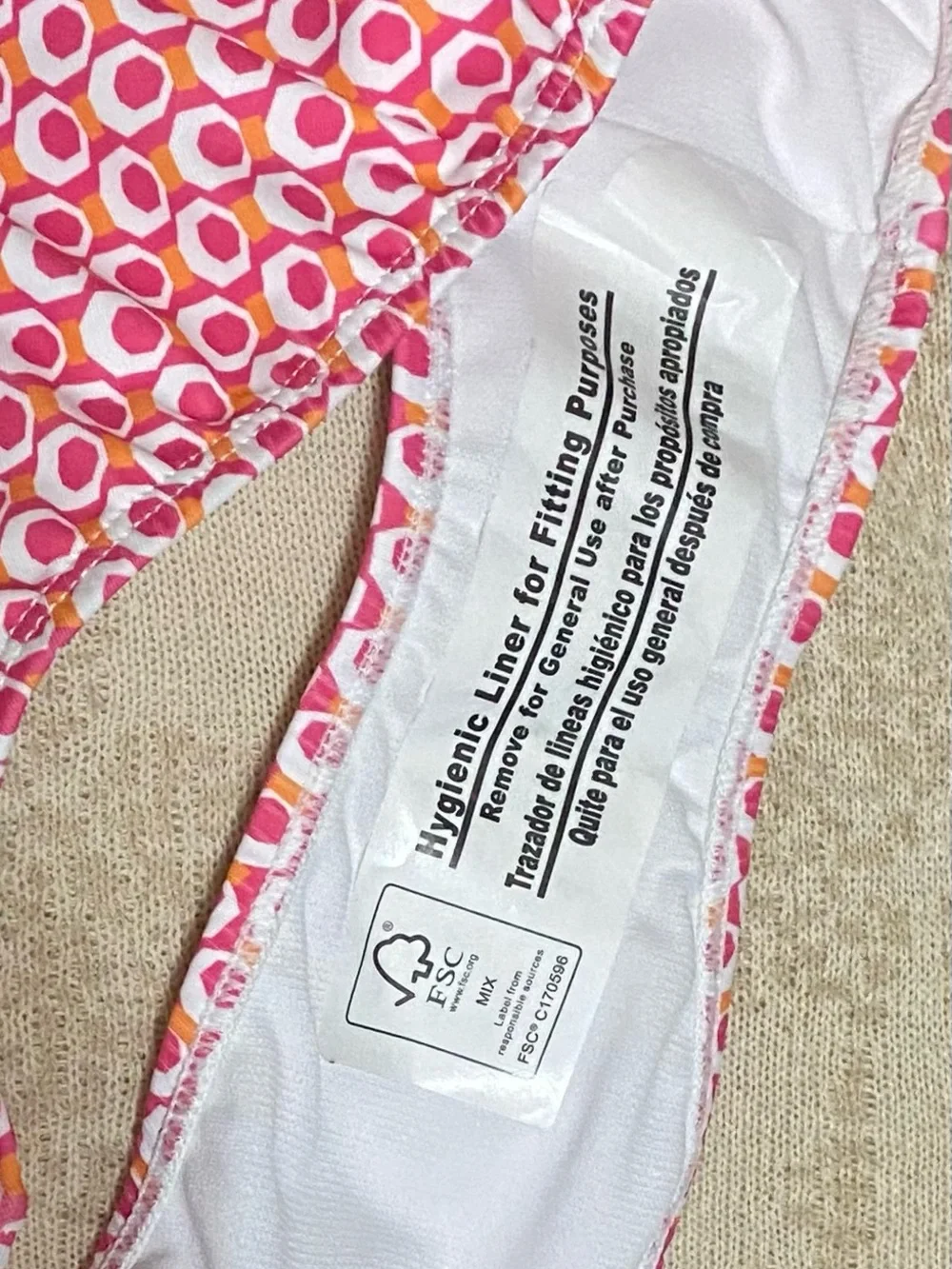 Bikini Bottoms pink and orange pattern - Picture 5 of 5